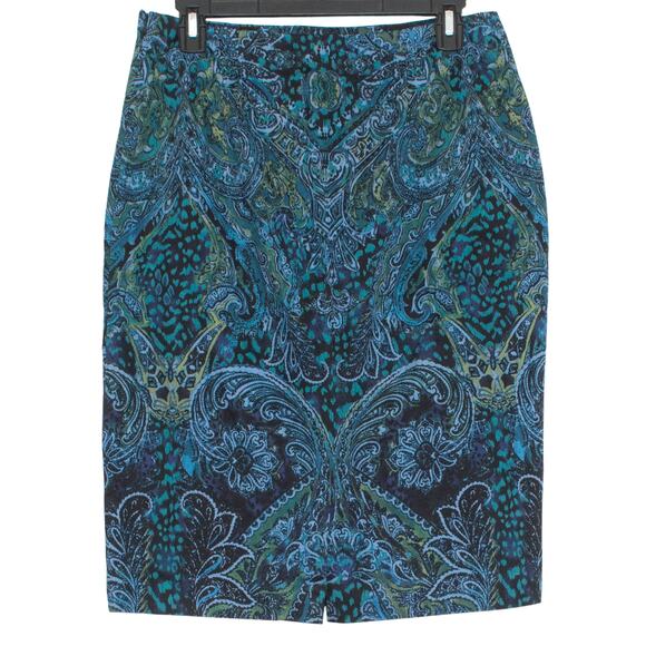 Chicos Skirts Pencil Dark Academia Business Casual Lot Of 2 Blue Black 0 Small 4 - Picture 7 of 7